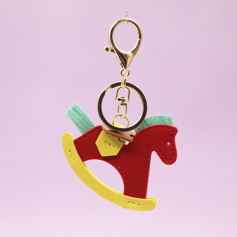 Red Rocking Horse Charm Pendant Wholesale Accessories