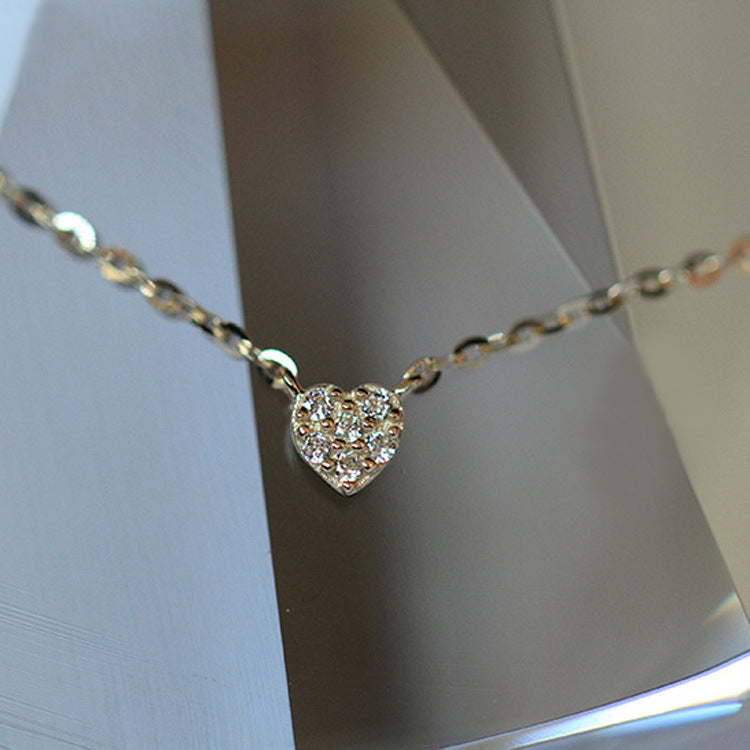 925 Sterling Silver Elegant Heart Pendant Necklace Set of 5