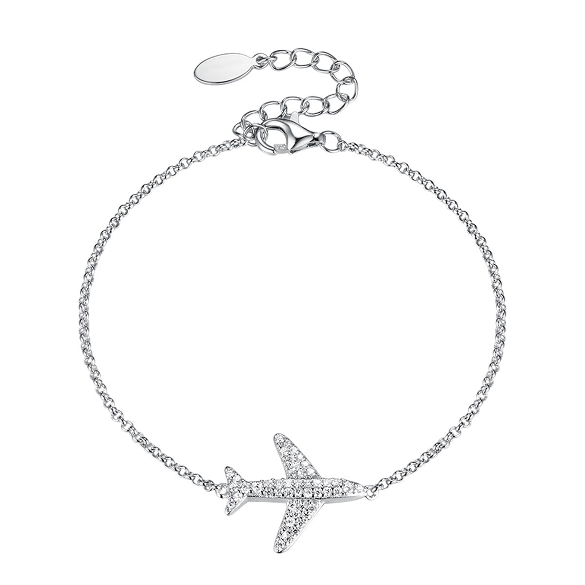 Airplane stud earrings in 925 sterling silver cz minimalist jewellery wholesale everyday wear fashion jewelry wholesale suppliers