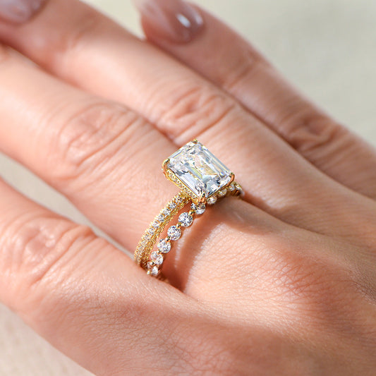 Wholesale cushion cut cubic zirconia cocktail ring, gold plated 925 sterling silver statement ring for women