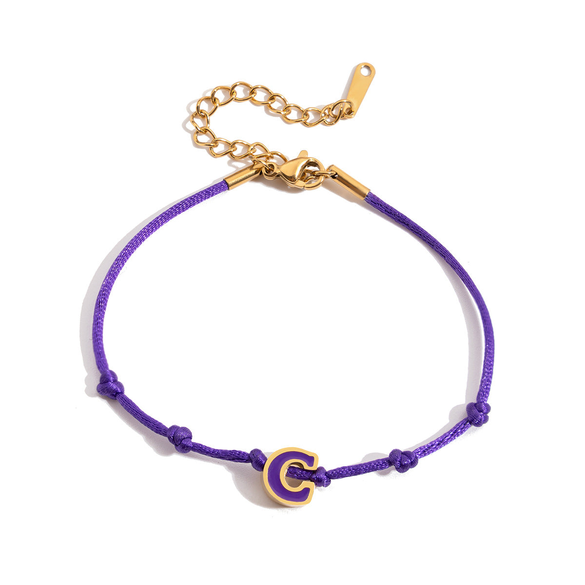 wholesale-enamel-letter-friendship-bracelets-gold-stainless-steel-initia