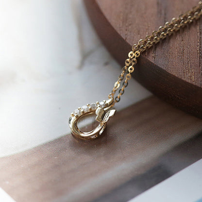 14K gold plated 925 silver butterfly pendant necklace worn as collarbone necklace