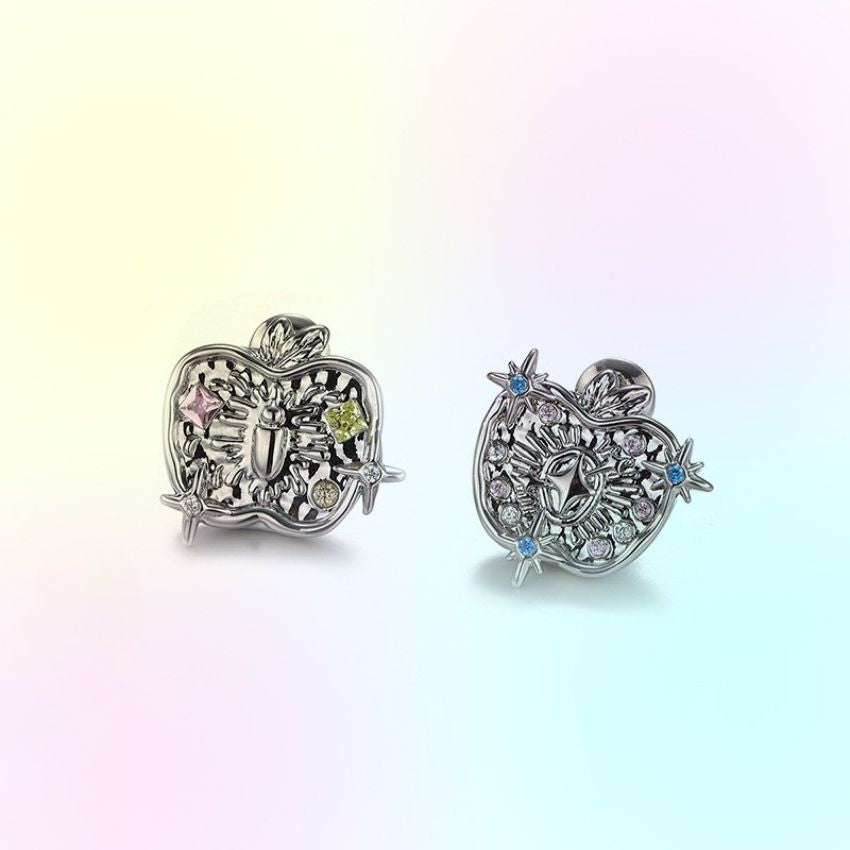 Wholesale 5 Pcs Brass Starry Sky Adjustable Ring Zircon Galaxy Jewelry