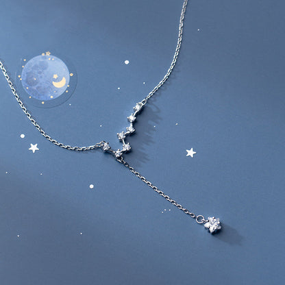 925 silver big dipper celestial constellation star necklace Set of 5