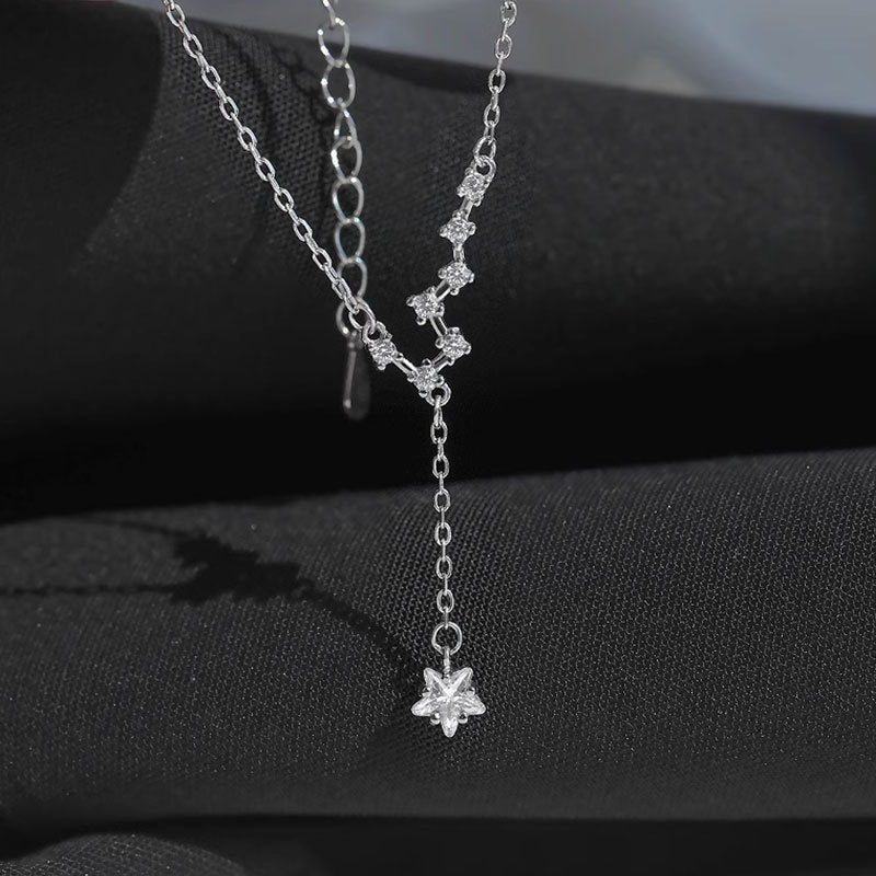 925 silver big dipper celestial constellation star necklace Set of 5