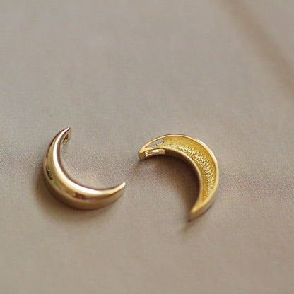 925 sterling silver gold small moon pendant necklace set of 5