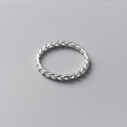 Bague à main exquise en argent sterling 925, chaîne simple, ensemble de 10