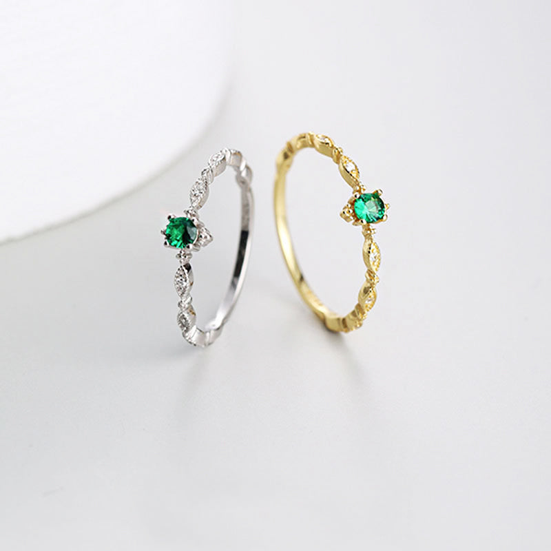 Multi Eye Ring 925 silver inlaid emerald zircon multi horse eyes rings Set of 5 – JR ...
