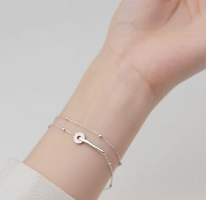 Pulsera de cadena de tenis con circonita cúbica de 2 mm de plata de ley 925, juego de 10