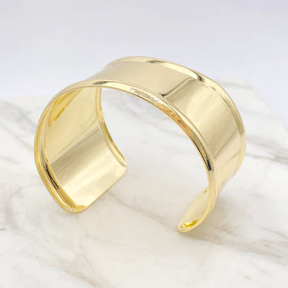 brass punk wide open cuff armband bangle bracelets Set of 5