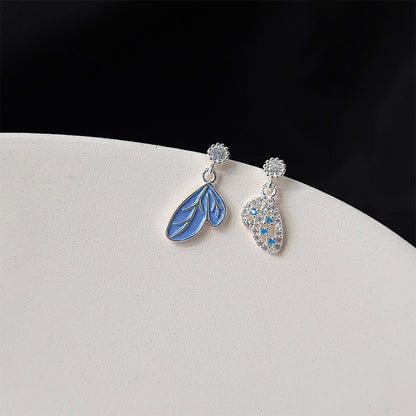 boucles d'oreilles géométriques vague en laiton argent mat (10 paires)