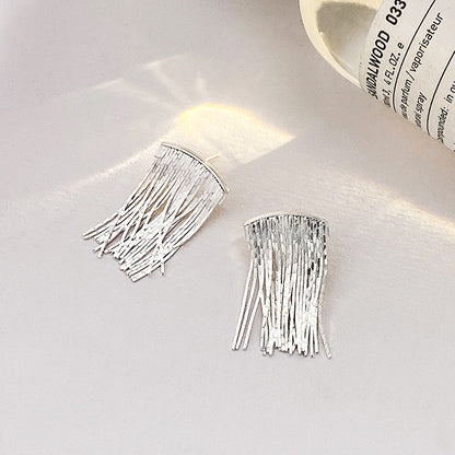 Boucles d'oreilles pendantes à pampilles courtes en argent sterling S925 (10 paires)