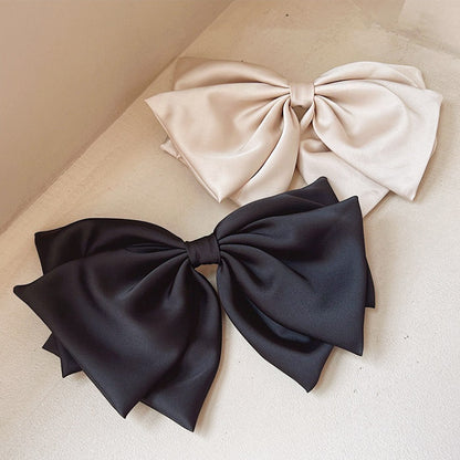 Wholesale big ribbon bow hair French clips (5 pcs)