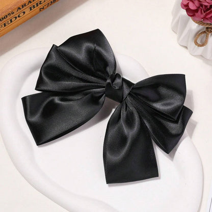 Wholesale girls' vintage bowknot hair alligator clip for ponytail (5 pcs)