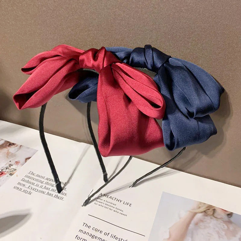 Vintage hair accessories big bowknot girls hairband headbands (5 pcs)