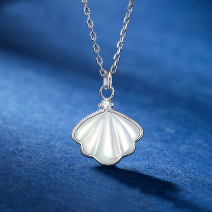 925 sterling silver sea shell pendant necklace Set of 5