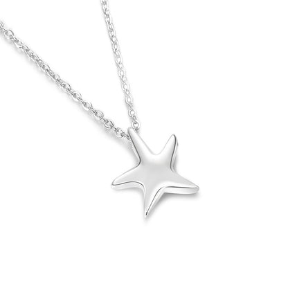 925 sterling silver sea beach tropical starfish pendant necklace set of 5