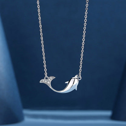 925 sterling silver ocean sea dolphin pendant necklace Set of 5