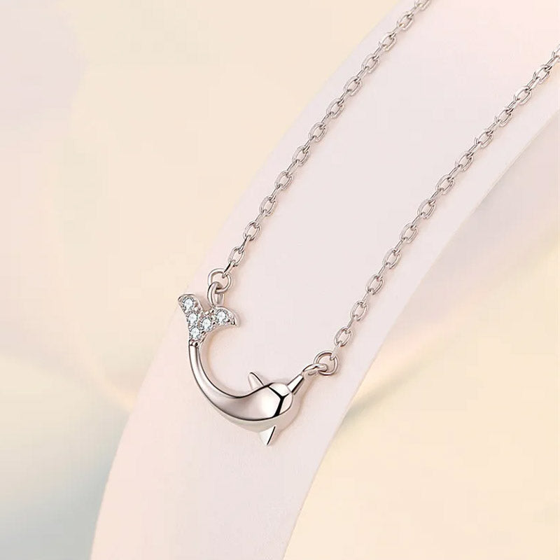 925 sterling silver ocean sea dolphin pendant necklace Set of 5