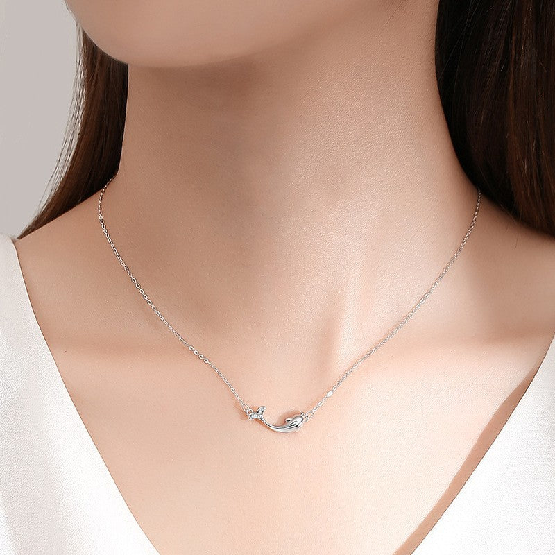 925 sterling silver ocean sea dolphin pendant necklace Set of 5