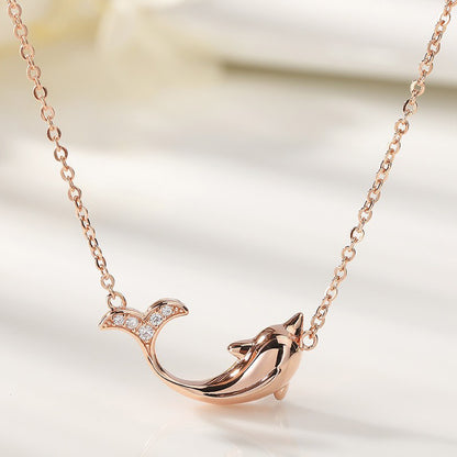 925 sterling silver ocean sea dolphin pendant necklace Set of 5