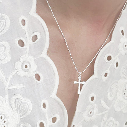 Collier pendentif suspendu en pierre solitaire serti à 4 griffes en argent 925, ensemble de 10