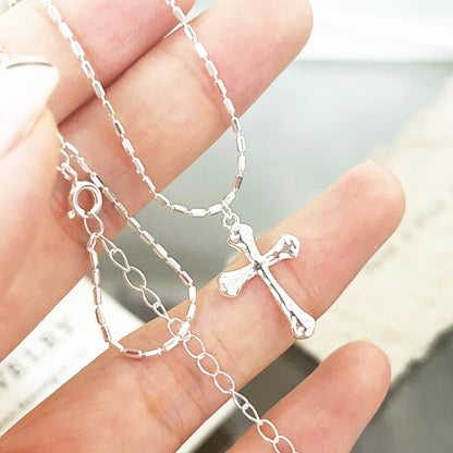 Wholesale 925 sterling silver 20mm cross pendant necklace set of 5