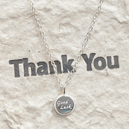 Wholesale 925 sterling silver good luck coin charm necklace set of 5