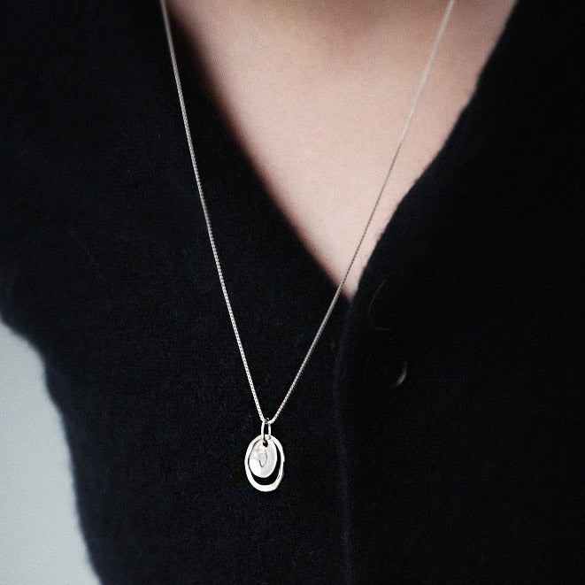 925 argent CZ or minimaliste Saturn planète pendentif collier ensemble de 10