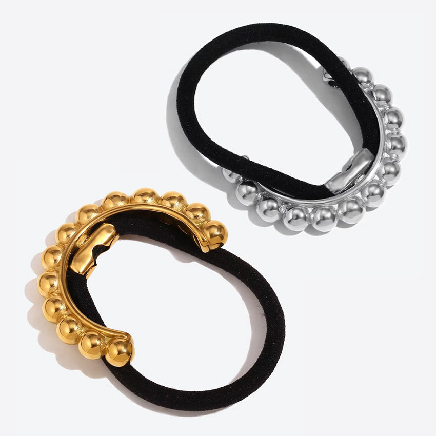 gold stainless steel hair cuff ties