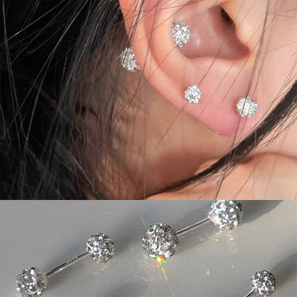 Lightweight and hypoallergenic 999 silver earrings with multidimensional shine, perfect gift for women