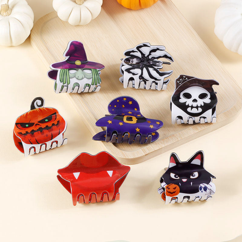 bulk claw clips halloween designs