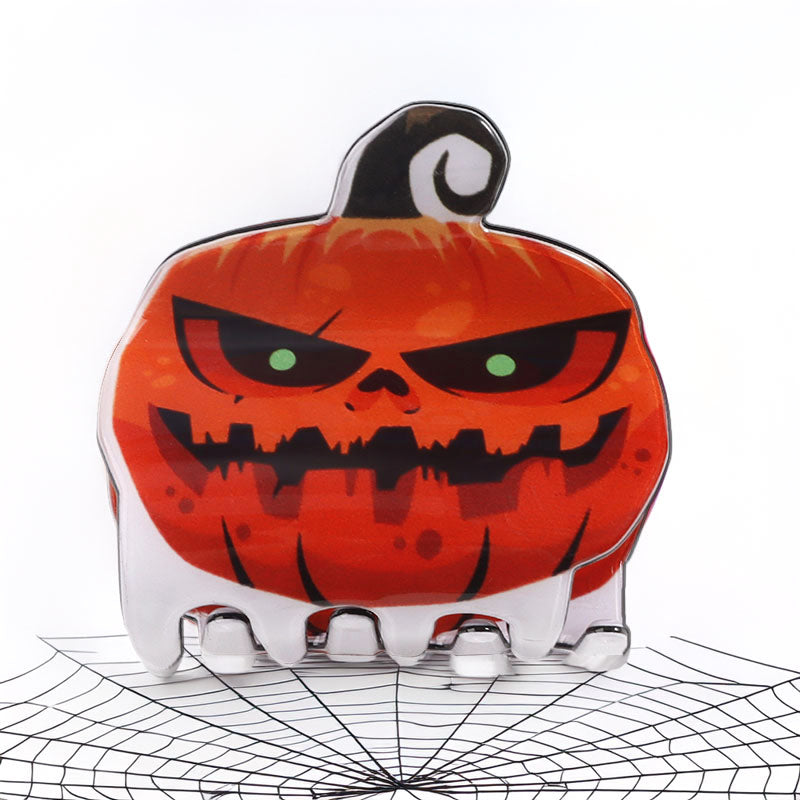 bulk hair claw clips halloween pumpkin