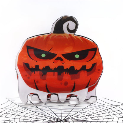 bulk hair claw clips halloween pumpkin