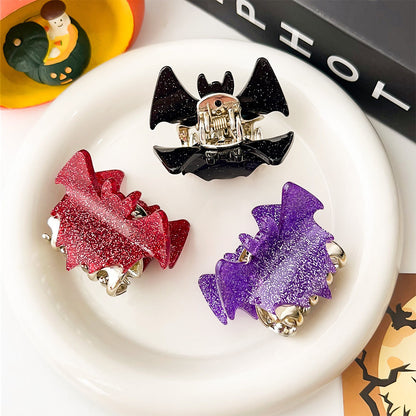 glitter hair accessories halloween bat