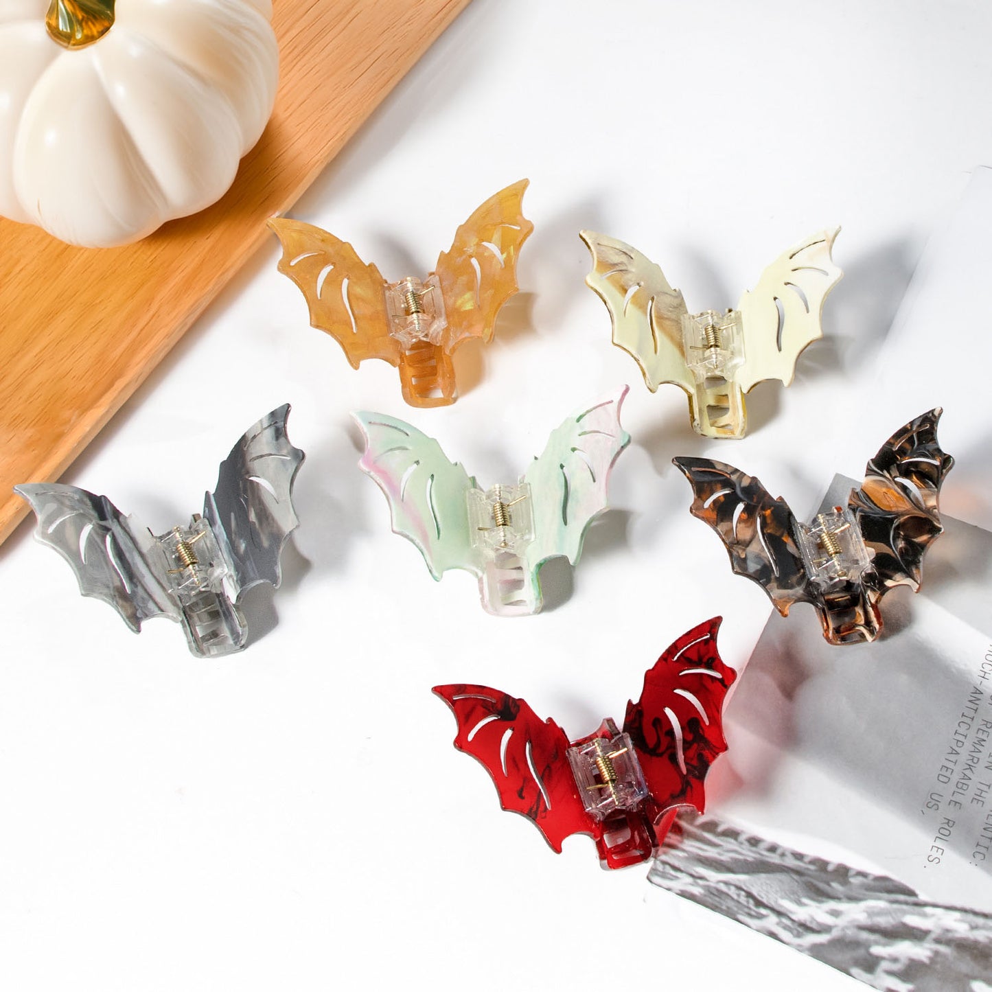 claw clips bulk bat wings colorful