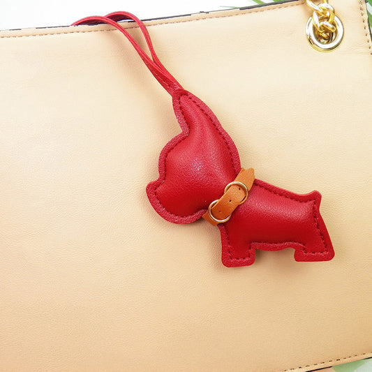 Leather French Bulldog Keychain (5 pcs)