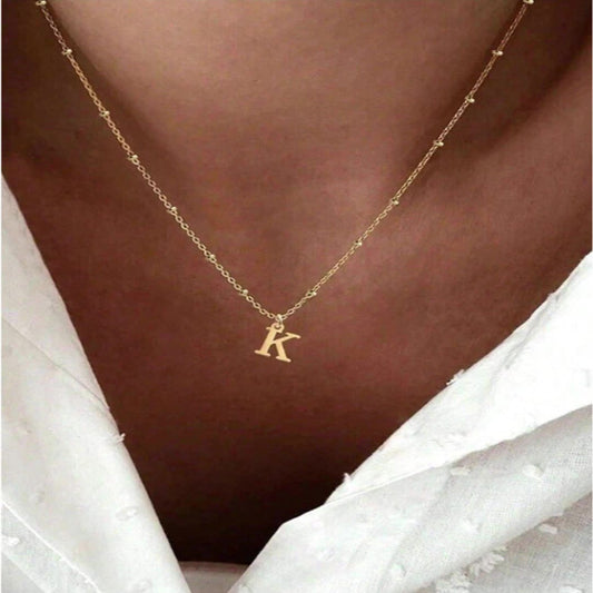 Trendy Minimalist English Letter Necklace Set of 5