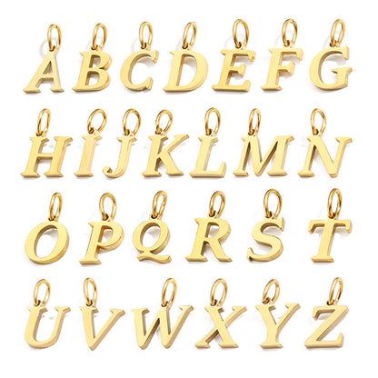 Trendy Minimalist English Letter Necklace Set of 5