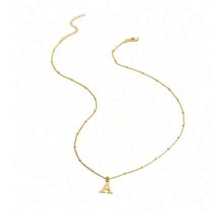 Trendy Minimalist English Letter Necklace Set of 5