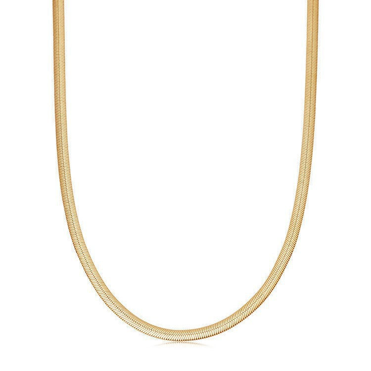 925 Sterling Silver Herringbone Snake Chain Necklace Minimalist Jewelry for Women Set of 5