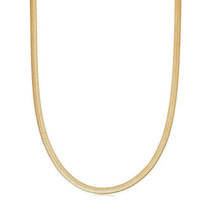 925 Sterling Silver Herringbone Snake Chain Necklace Minimalist Jewelry for Women Set of 5