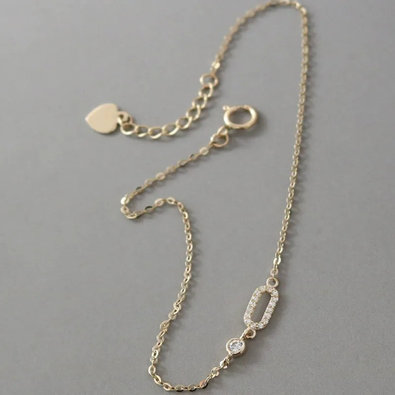 Elegant 925 cz bracelet with baguette-cut stones, ideal for stacking