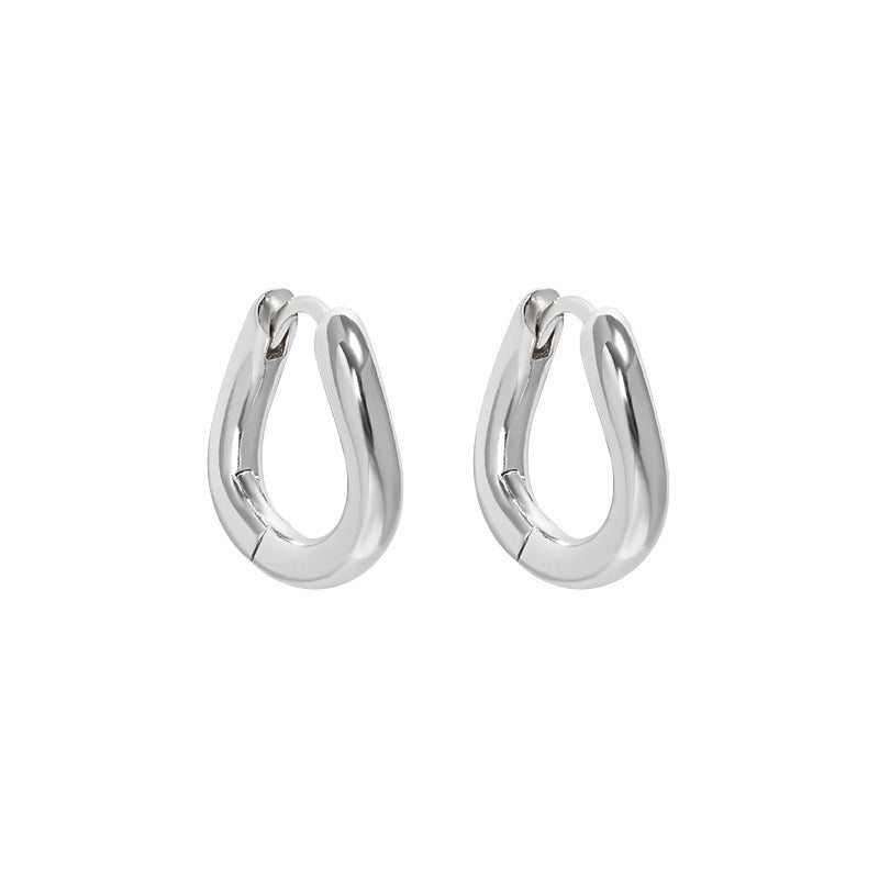 . 925 sterling silver earrings wholesale – hypoallergenic chunky hoops for daily wear