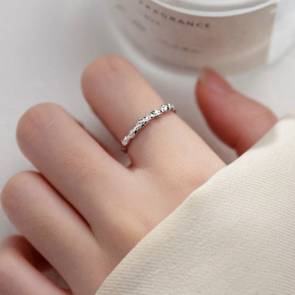 925 Sterling Silver Adjustable Braided Ring