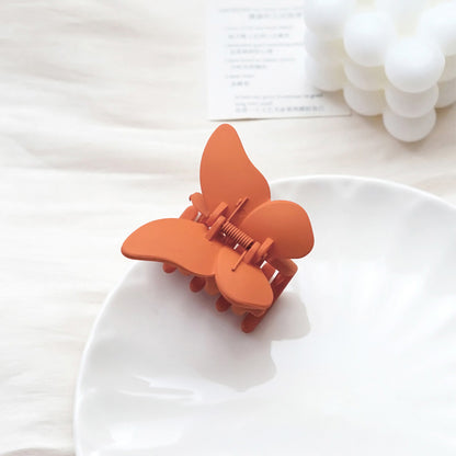 Orange Butterfly Hair Claw Clip