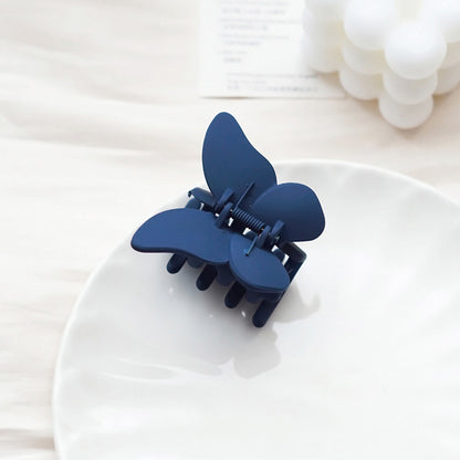 Dark Blue Butterfly Hair Claw Clip