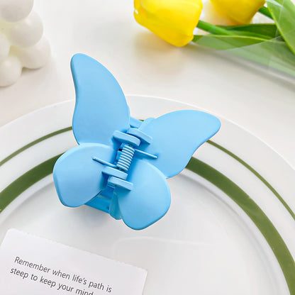 Baby Blue Butterfly Hair Claw Clip