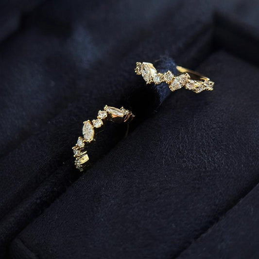 CZ Huggie Earrings Small 925 Sterling Silver 14K Gold Minimalist Cartilage Hoop Wholesale