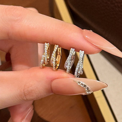 14k gold plated 925 silver criss cross hoop earrings wholesale